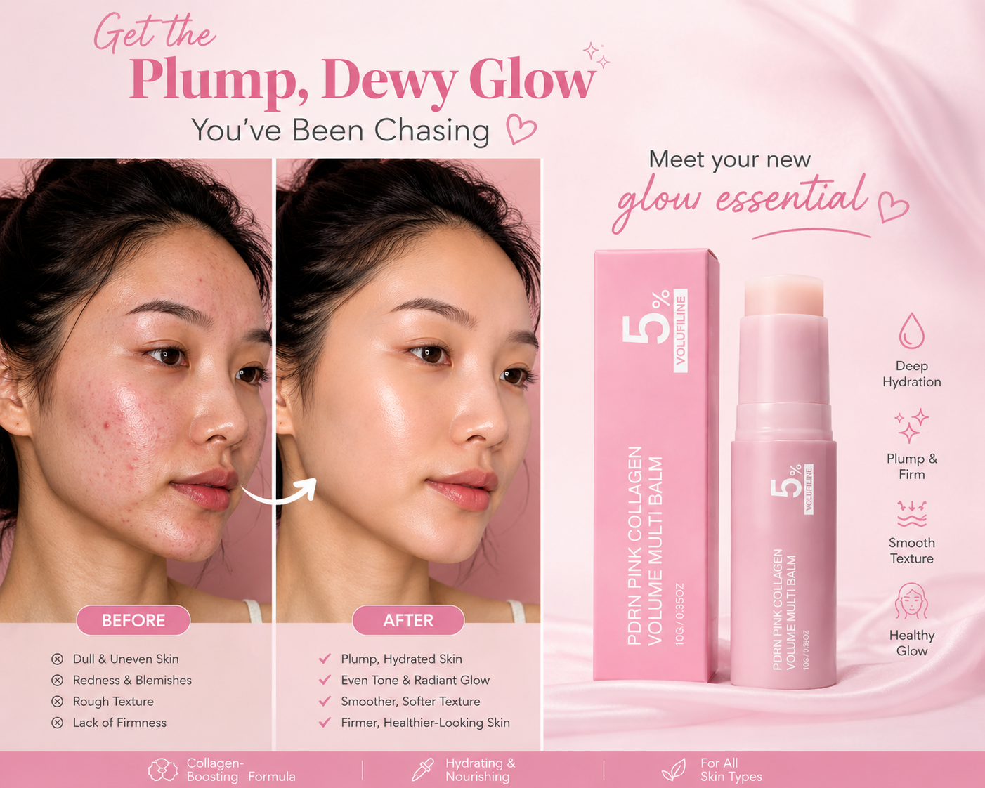 Korean PDRN Pink Collagen Volume Multi Balm
